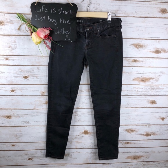 J. Crew Denim - J. Crew Toothpick black skinny ankle jeans